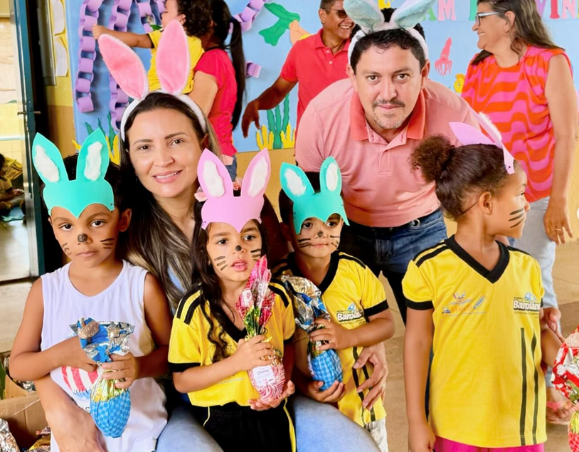 Prefeitura de Barrolândia presenteia alunos com ovos de Páscoa na rede municipal de ensino
